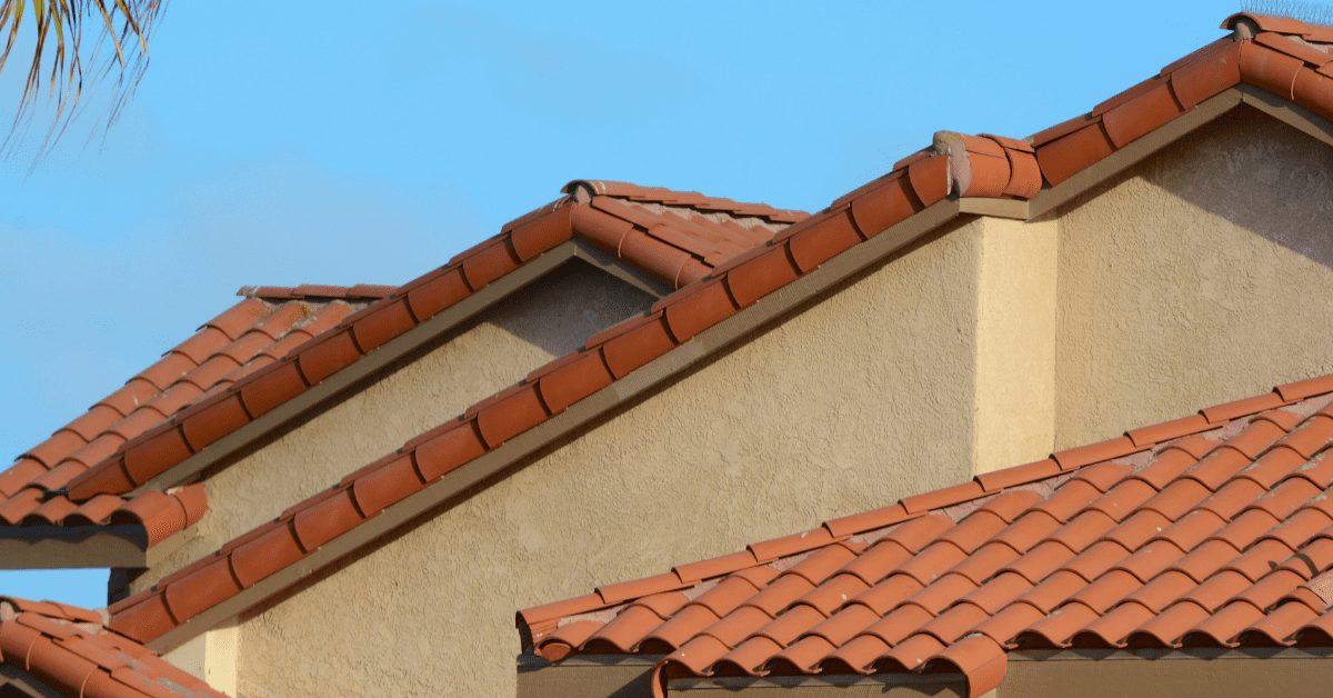 red clay tile roof