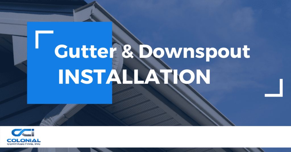 Gutter and downspout installation